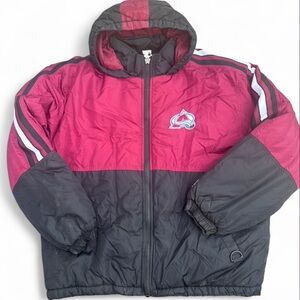 NHL Colorado Avalanche Starter Vintage Puffer Jacket Size XL